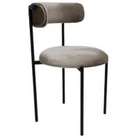 Scaun de bucătărie Magnus Tedy luna Velur/ Dark Gray Black