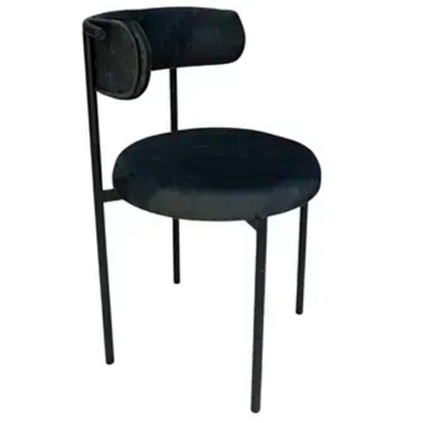 Scaun de bucătărie Magnus Tedy luna Velur/ Black Black photo 1