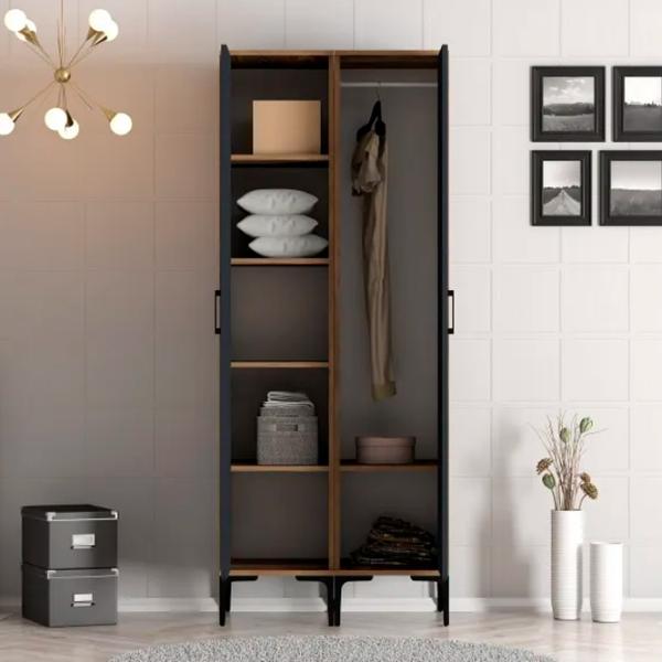 Гардероб Trendy Kumsal PS 80 x 47.5см x 201.4 / ДСП меламин / Oреховый photo 4