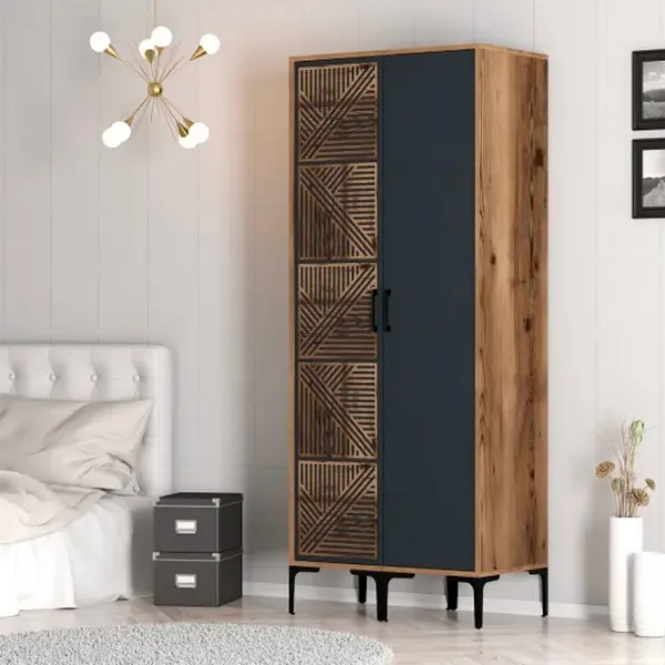 Гардероб Trendy Kumsal PS 80 x 47.5см x 201.4 / ДСП меламин / Oреховый photo 5
