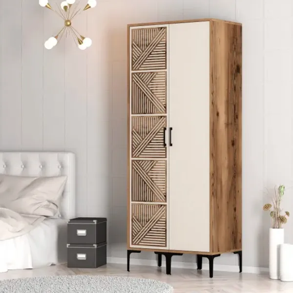 Гардероб Trendy Kumsal PS 80 x 47.5см x 201.4 / ДСП меламин / Oреховый photo 5