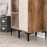 Dulap pentru haine Trendy Kumsal PS 80 x 47.5 x 201.4 / PAL melaminat / Walnut photo 6
