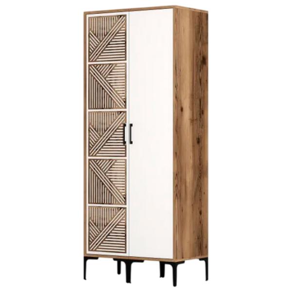 Dulap pentru haine Trendy Kumsal PS 80 x 47.5 x 201.4 / PAL melaminat / Walnut photo 1