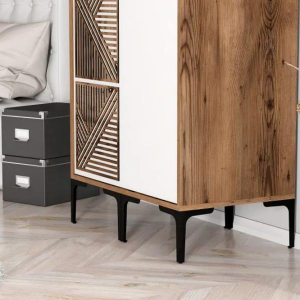 Dulap pentru haine Trendy Kumsal PS 80 x 47.5 x 201.4 / PAL melaminat / Walnut photo 6