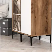 Dulap pentru haine Trendy Kumsal PS 80 x 47.5 x 201.4 / PAL melaminat / Walnut photo 6