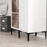 Dulap pentru haine Trendy Kumsal PS 80 x 47.5 x 201.4 / PAL melaminat / White photo 6