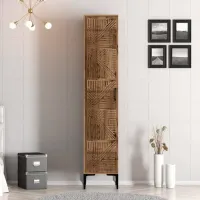 Dulap pentru haine Trendy Kumsal P 40 x 47.5 x 201.4 / PAL melaminat / Walnut photo 3