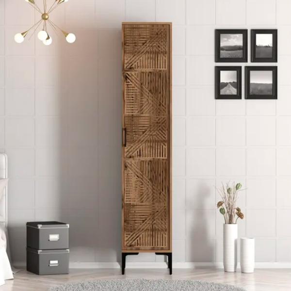 Dulap pentru haine Trendy Kumsal P 40 x 47.5 x 201.4 / PAL melaminat / Walnut photo 5