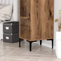 Dulap pentru haine Trendy Kumsal P 40 x 47.5 x 201.4 / PAL melaminat / Walnut photo 8