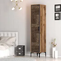 Dulap pentru haine Trendy Kumsal P 40 x 47.5 x 201.4 / PAL melaminat / Walnut photo 7