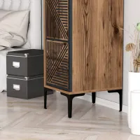 Dulap pentru haine Trendy Kumsal P 40 x 47.5 x 201.4 / PAL melaminat / Walnut photo 8