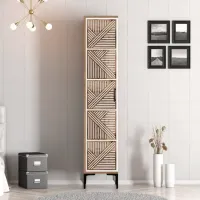 Dulap pentru haine Trendy Kumsal P 40 x 47.5 x 201.4 / PAL melaminat / Walnut photo 3