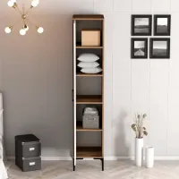 Dulap pentru haine Trendy Kumsal P 40 x 47.5 x 201.4 / PAL melaminat / Walnut photo 5