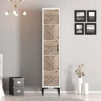 Dulap pentru haine Trendy Kumsal P 40 x 47.5 x 201.4 / PAL melaminat / White photo 3