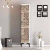 Dulap pentru haine Trendy Kumsal P 40 x 47.5 x 201.4 / PAL melaminat / White photo 4