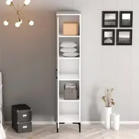 Dulap pentru haine Trendy Kumsal P 40 x 47.5 x 201.4 / PAL melaminat / White photo 5