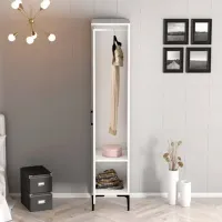 Dulap pentru haine Trendy Kumsal P 40 x 47.5 x 201.4 / PAL melaminat / White photo 6