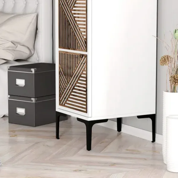 Dulap pentru haine Trendy Kumsal P 40 x 47.5 x 201.4 / PAL melaminat / White photo 8