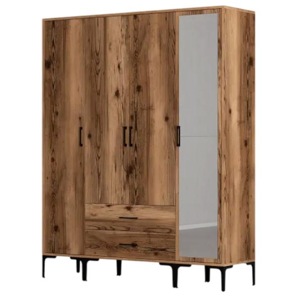 Гардероб Trendy Kumsal STR 160 x 47.5см x 201.4 / ДСП меламин / Oреховый photo 1