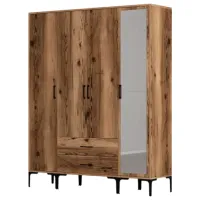 Гардероб Trendy Kumsal STR 160 x 47.5см x 201.4 / ДСП меламин / Oреховый