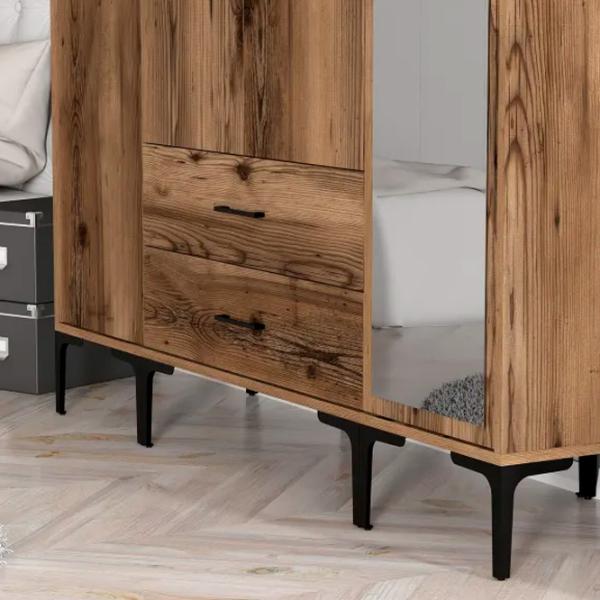 Гардероб Trendy Kumsal STR 160 x 47.5см x 201.4 / ДСП меламин / Oреховый photo 6