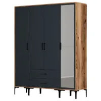 Гардероб Trendy Kumsal STR 160 x 47.5см x 201.4 / ДСП меламин / Oреховый