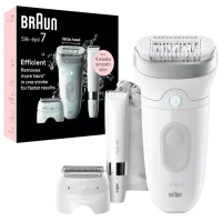 Эпилятор Braun SE7441 Влажная / Серебристый Белый photo 4