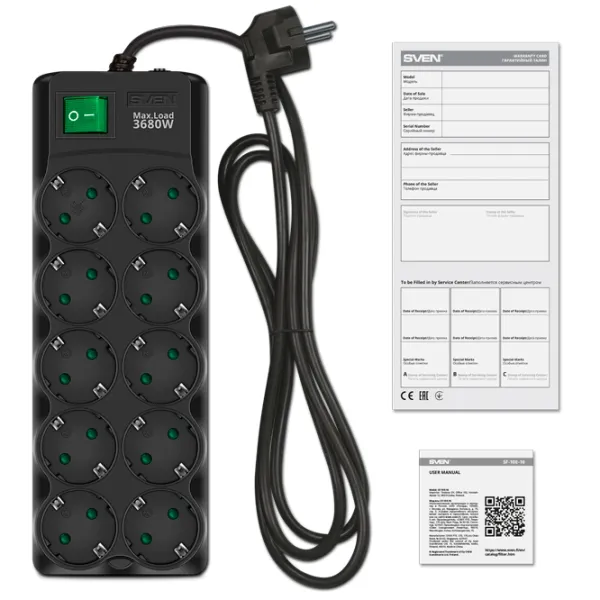 Prelungitor Sven SF-10E-16 5 m Black photo 5