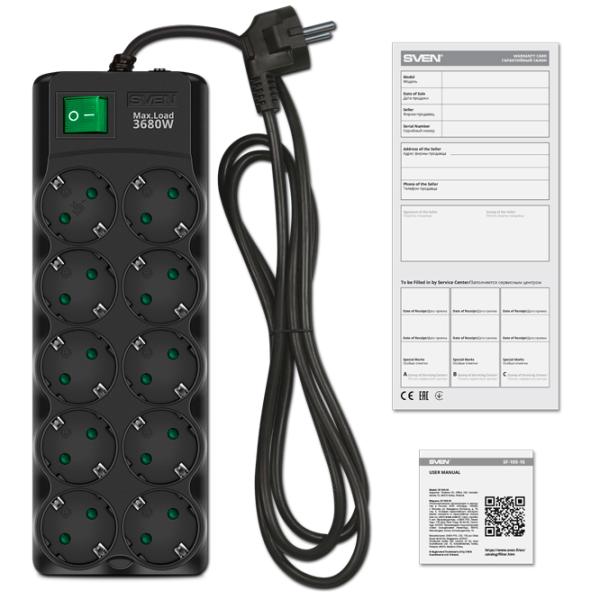 Prelungitor Sven SF-10E-16 5 m Black photo 5