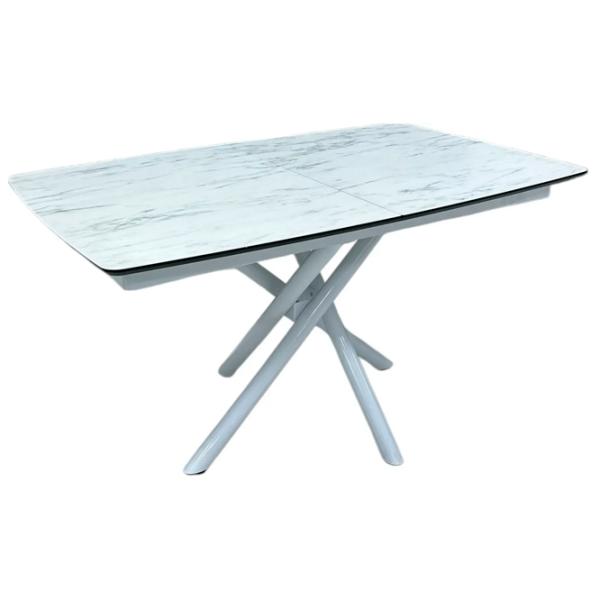 Masă de bucătărie extensibilă Magnus Katrin MDF/ Marmura White photo 1