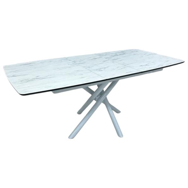 Masă de bucătărie extensibilă Magnus Katrin MDF/ Marmura White photo 2