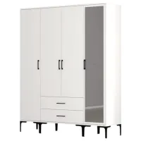 Гардероб Trendy Kumsal STR 160 x 47.5см x 201.4 / ДСП меламин / White