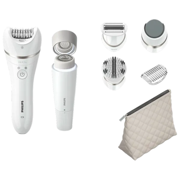 Эпилятор Philips BRE770/92 Сухая / Серебристый Белый photo 1