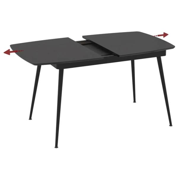 Masă de bucătărie extensibilă Magnus Yense MDF/ Black photo 2