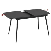 Masă de bucătărie extensibilă Magnus Yense MDF/ Black photo 2