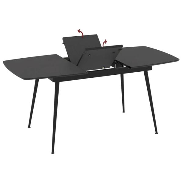 Masă de bucătărie extensibilă Magnus Yense MDF/ Black photo 3
