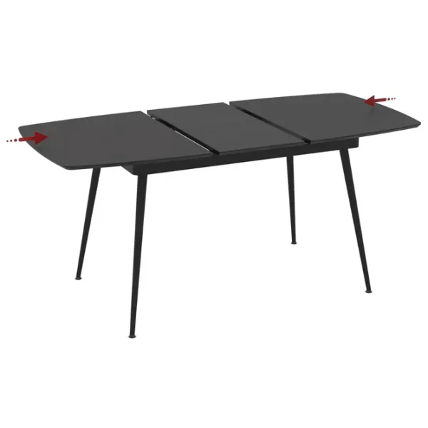 Masă de bucătărie extensibilă Magnus Yense MDF/ Black photo 4