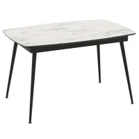 Masă de bucătărie extensibilă Magnus Yense MDF/ Marmura White
