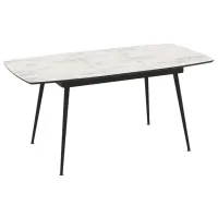 Masă de bucătărie extensibilă Magnus Yense MDF/ Marmura White photo 5