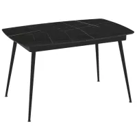 Masă de bucătărie extensibilă Magnus Yense MDF/ Black