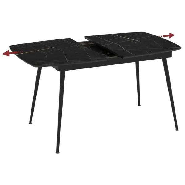 Masă de bucătărie extensibilă Magnus Yense MDF/ Black photo 2