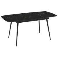 Masă de bucătărie extensibilă Magnus Yense MDF/ Black photo 4