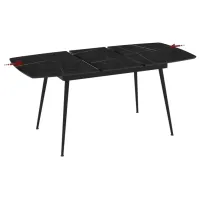Masă de bucătărie extensibilă Magnus Yense MDF/ Black photo 5