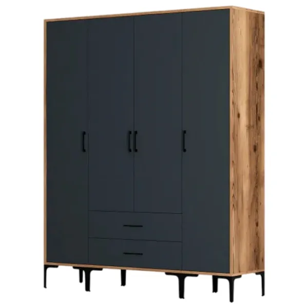 Гардероб Trendy Kumsal STS 160 x 47.5см x 201.4 / ДСП меламин / Oреховый photo 1