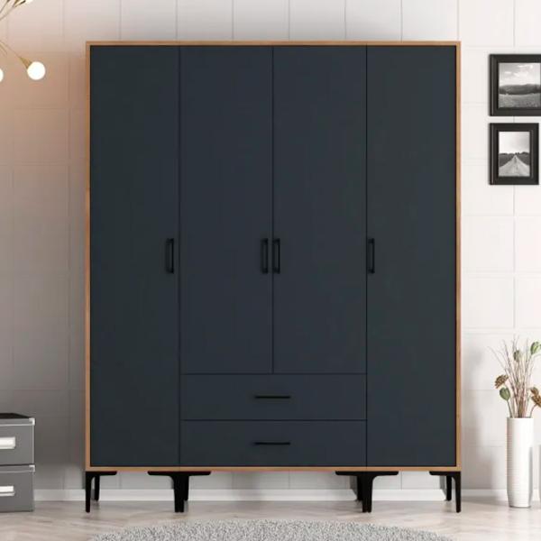 Гардероб Trendy Kumsal STS 160 x 47.5см x 201.4 / ДСП меламин / Oреховый photo 3