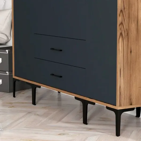 Гардероб Trendy Kumsal STS 160 x 47.5см x 201.4 / ДСП меламин / Oреховый photo 6