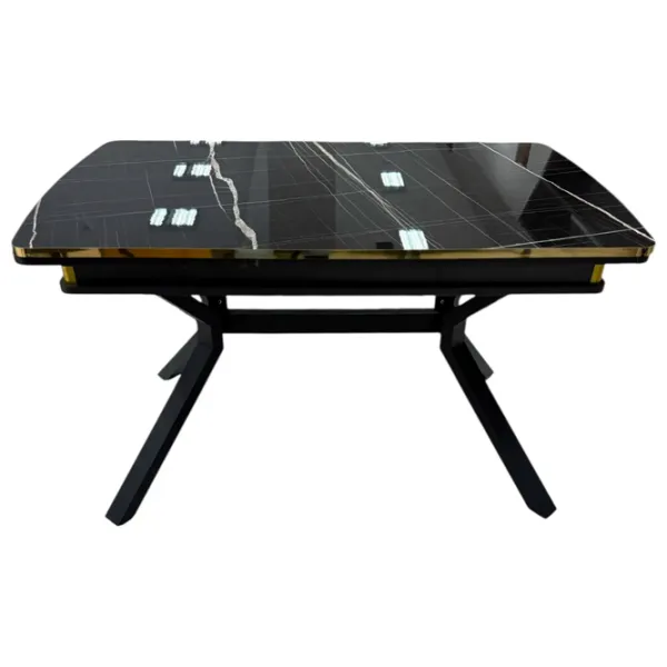 Masă de bucătărie extensibilă Magnus Nova MDF/ Black photo 1