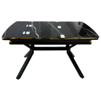 Masă de bucătărie extensibilă Magnus Nova MDF/ Black