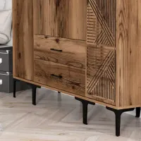 Гардероб Trendy Kumsal STP 160 x 47.5см x 201.4 / ДСП меламин / Oреховый photo 6