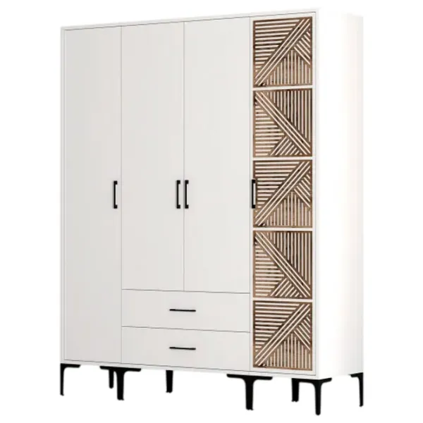 Гардероб Trendy Kumsal STP 160 x 47.5см x 201.4 / ДСП меламин / White photo 1